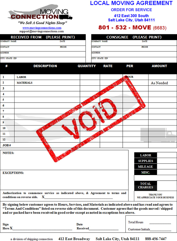 Local Move Agreement